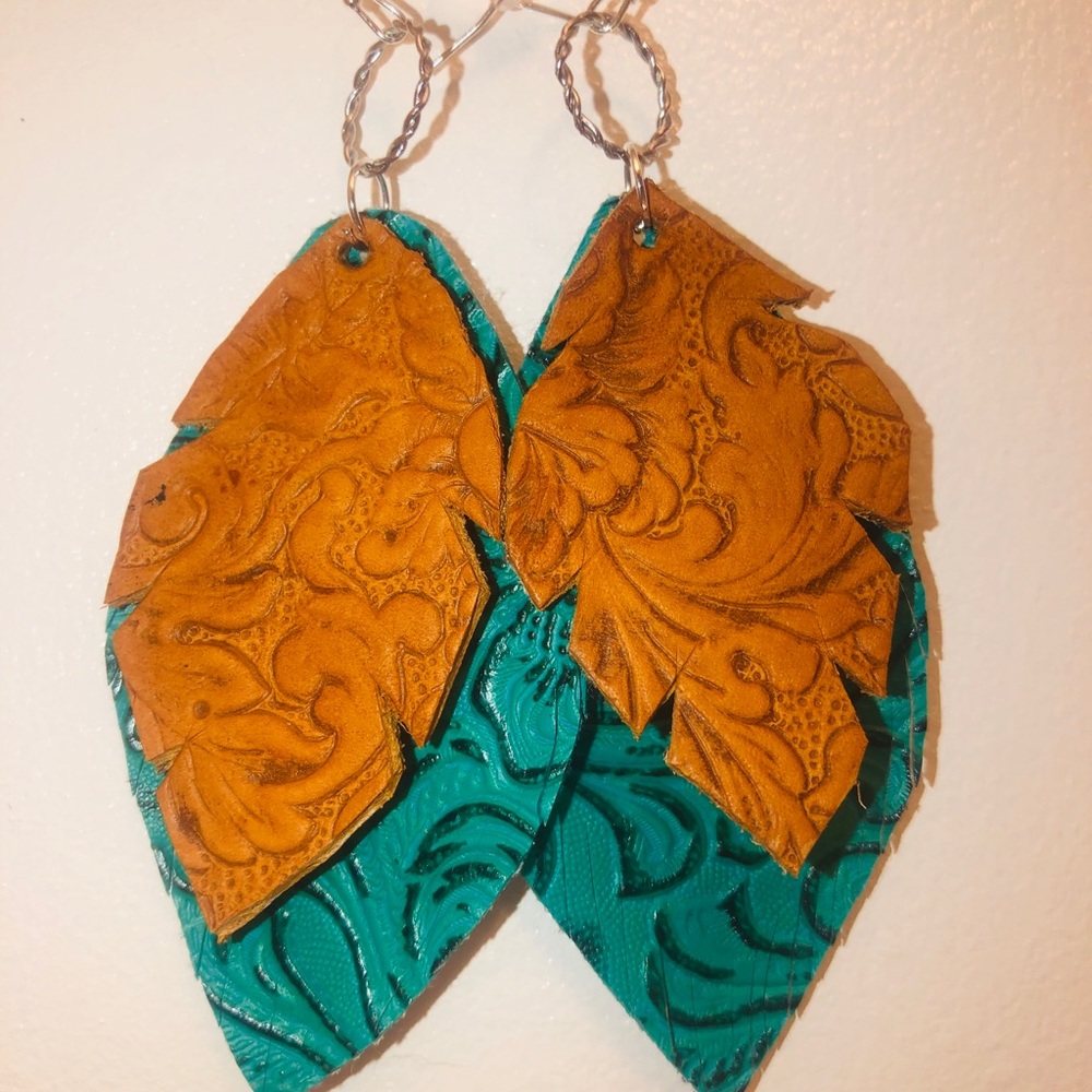 Handmade Leather Earrings
